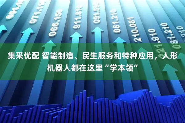 集采优配 智能制造、民生服务和特种应用，人形机器人都在这里“学本领”